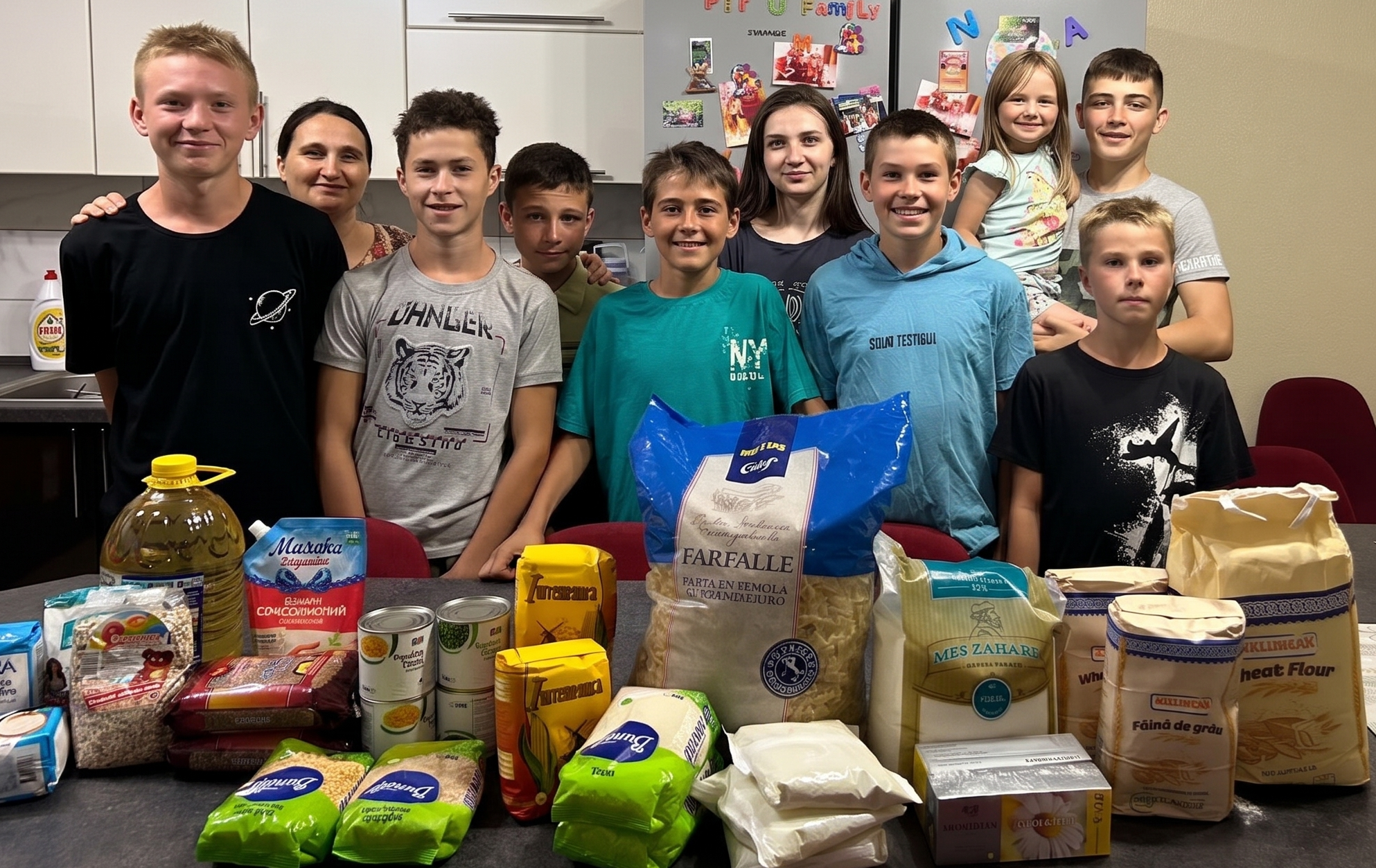 Families and groceries in Moldova
